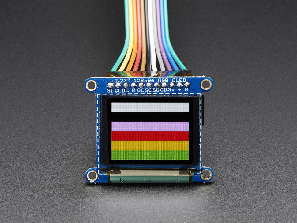 OLED Breakout Board - 16-bit kleuren 1,27 inch w / microSD-houder Adafruit 1673