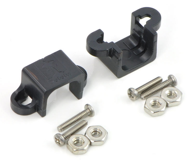 Micro Metal Gearmotor Bracket Pair - Black Pololu 989